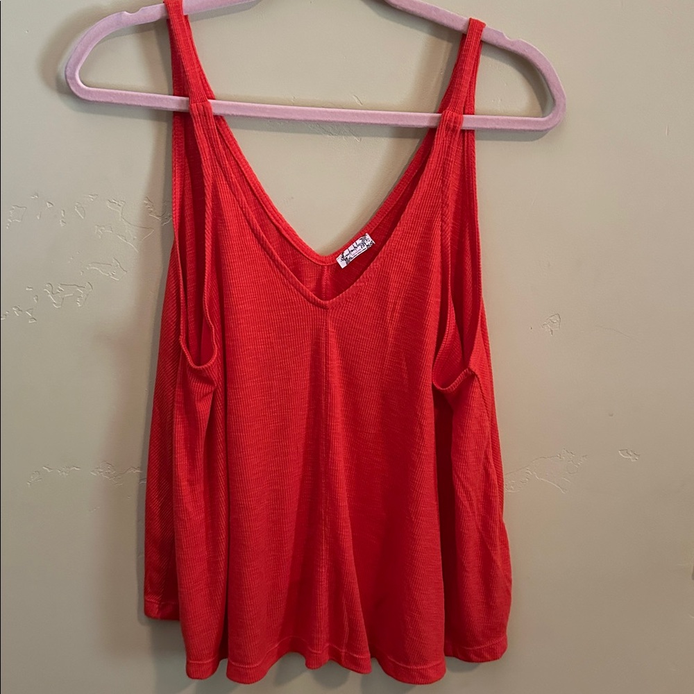 Women's Red Sleeveless Top